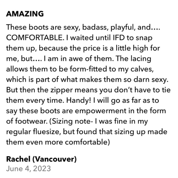 John Fluevog MUNSTER MAX MAGNOLIA ZIP-UP PLATFORM TALL BOOTS Size 8 - Picture 16 of 16